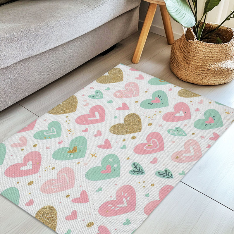 Tapis tressé Love Love, Rectangulaire 3 pi x 5 pi