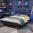 Bed Frame With Built-in Usb Charging, Noise-free Metal Design & Led Light Headboard-1182069694-1179094218