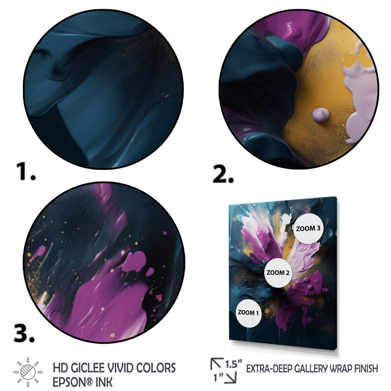 «Mauve et bleu, réalités sur toile I», art abstrait sur toile, H 32 po x l 24 po x P 1 po, Toile tendue