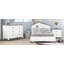 Ensemble de lit plateforme 3 pièces avec table de chevet et commode de rangement-1631474366