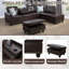 Canapé modulaire en cuir synthétique 3 pièces-1820466972
