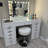 High Gloss White 13-Drawers Makeup Vanities