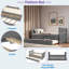 Lit plateforme avec 3 tiroirs et lit gigogne-574075917