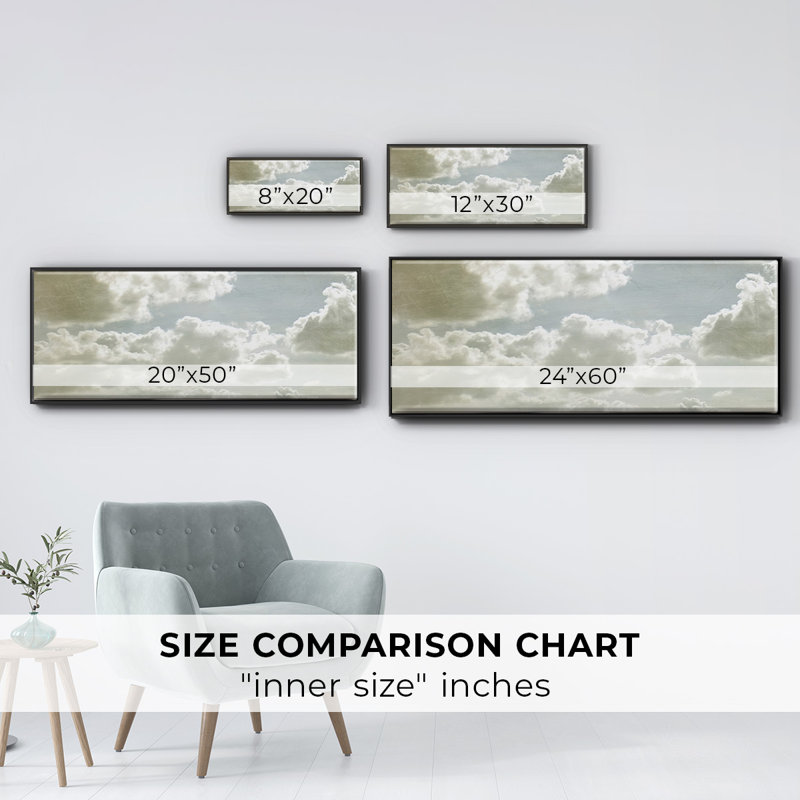 «Sky Scrapers IV», impression encadrée sur toile, H 8 po x l 20 po x P 1,5 po, Toile avec cadre flottant noir