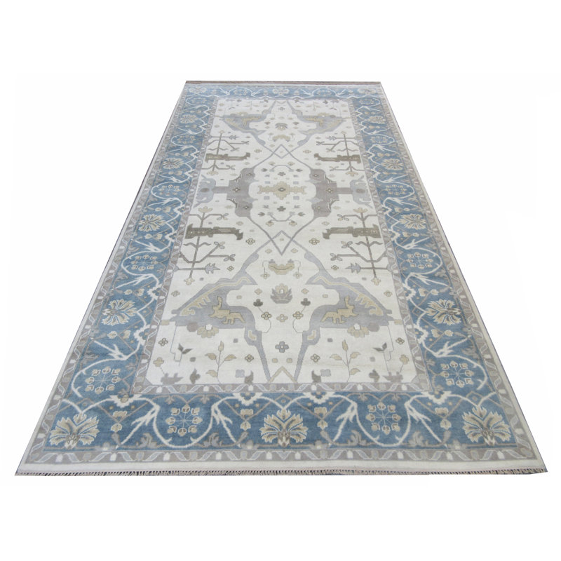 Tapis ivoire 9us18 Oushak