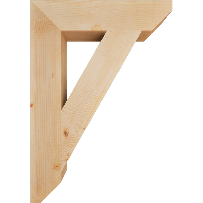 Support traditionnel en bois rustique à lattes, Sapin de Douglas, H 40 po x l 5,5 po x P 28 po