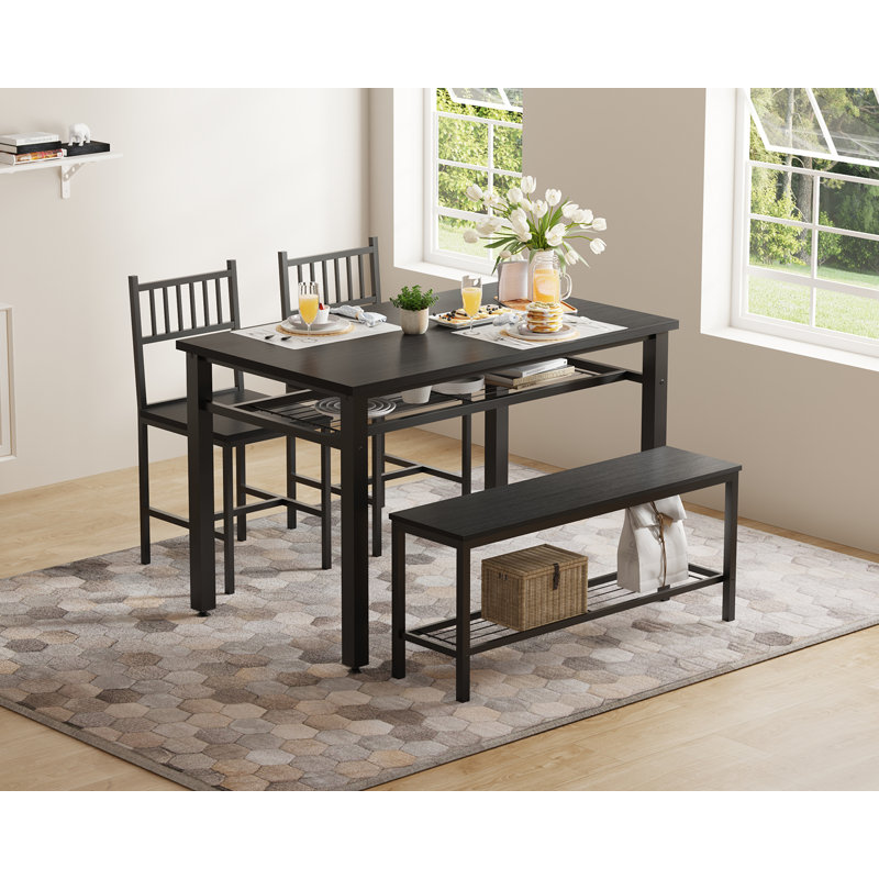 Ensemble de chaises de table pour 4 personnes Farmhouse