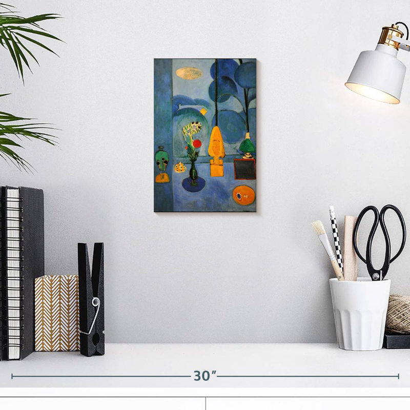 Avery la fenêtre bleue, H 12 po x l 8 po