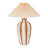 Stoneware Table Lamp with Pleated Shade