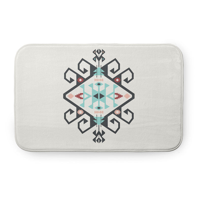 Tapis de bain Happy Hippy, L 21 po x L 34 po, Gris