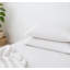 Ensemble de draps 80% Tencel 20% lin français 4 pièces de couleur blanche et beige-115101390-115101392
