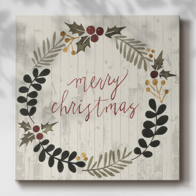 " Rustic Christmas III ", 10" H x 10" W x 1.5" D