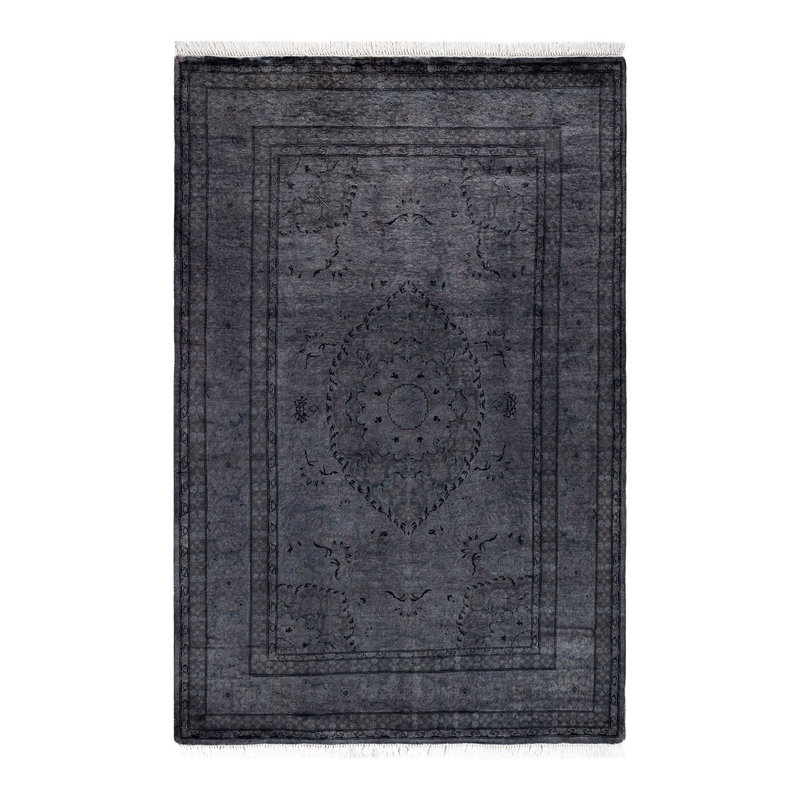 Fine Vibrance One-of-a-Kind 4' 1" X 6' 0" Hand Knotted Area Rug