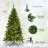 Pre-Lit Artificial Half National Christmas Tree With 8 Flash Modes