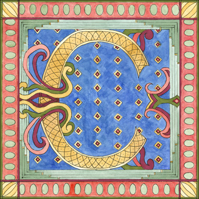 Ornamental "C" by Pamela Shirley - Wrapped Canvas Art Prints