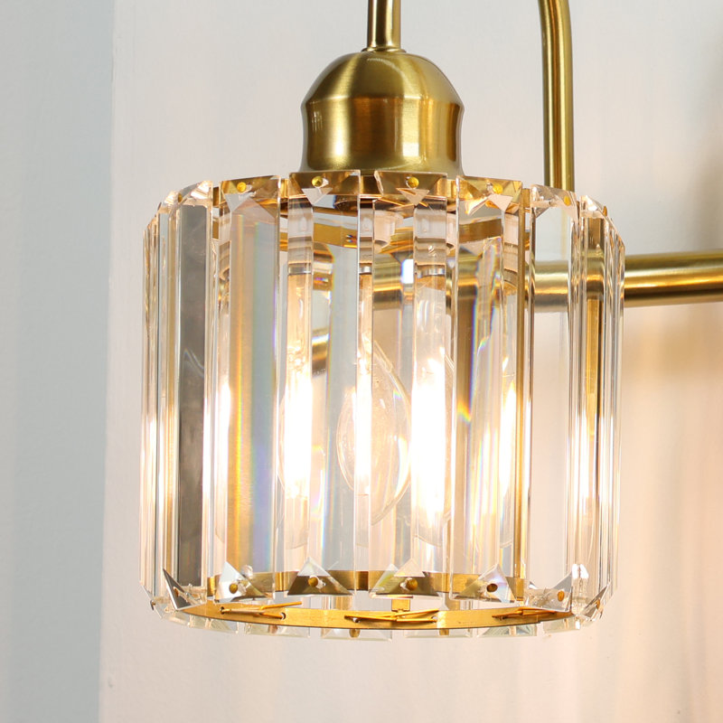 Wilmon Light Metal Dimmable Bathroom Vanity Light, Gold, 2