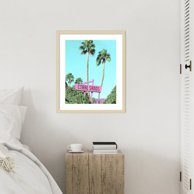 «Coral Sands Vintage» par Cristobal Wood, reproduction d'art encadrée