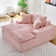 51 - Inch Comfortable Harbor Luxury Single Sofa: Two Pillows And One Backrest,pink