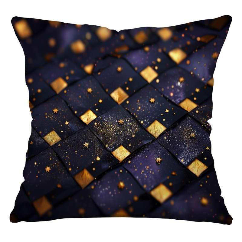 Checkerboard pattern Throw Pillow, Design element Cotton Twill Pillows