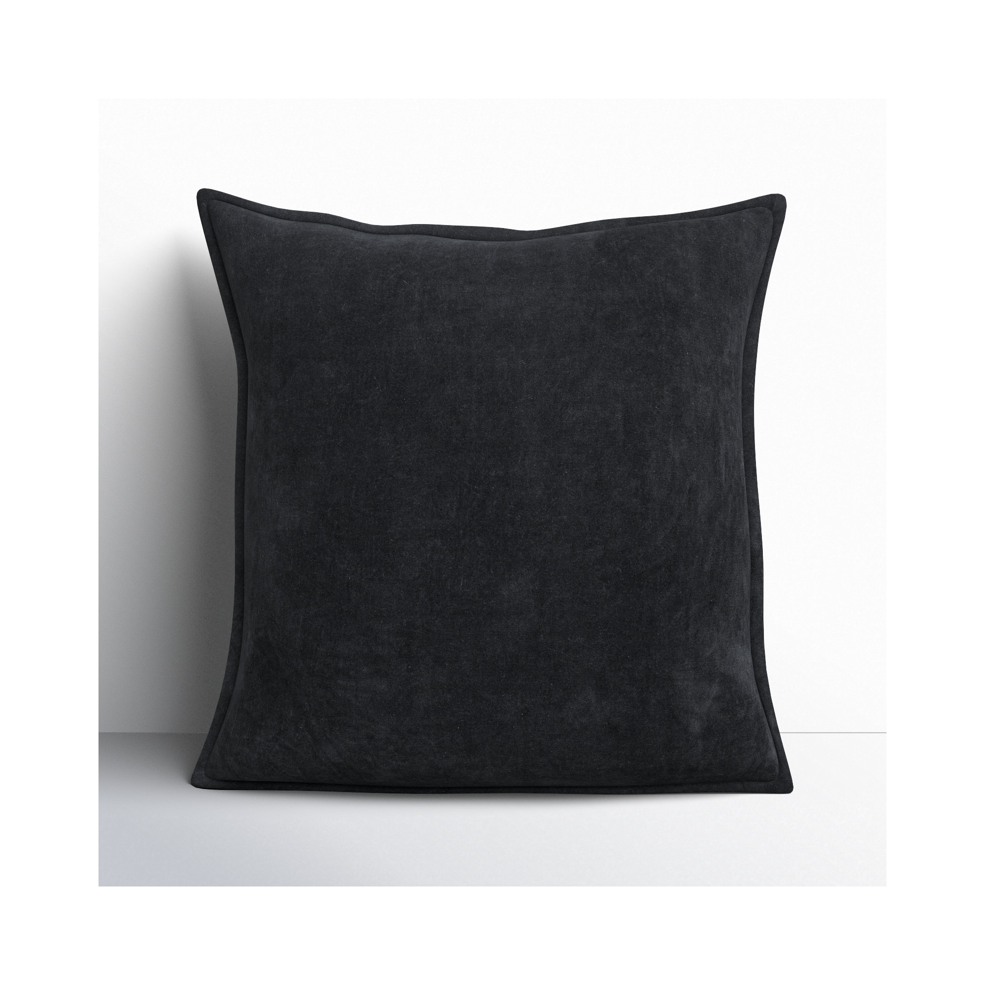 Edgar 100% Cotton Throw Pillow, Black, Pillow Cover Only - No Insert, 22"H x 22"W