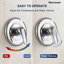 Ensemble de robinet de douche à pluie à pression équilibrée moderne avec robinet de baignoire-129442292