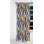 Motif de lignes rayées bleues et orange - Rideau rayé occultant - 1 panneaux