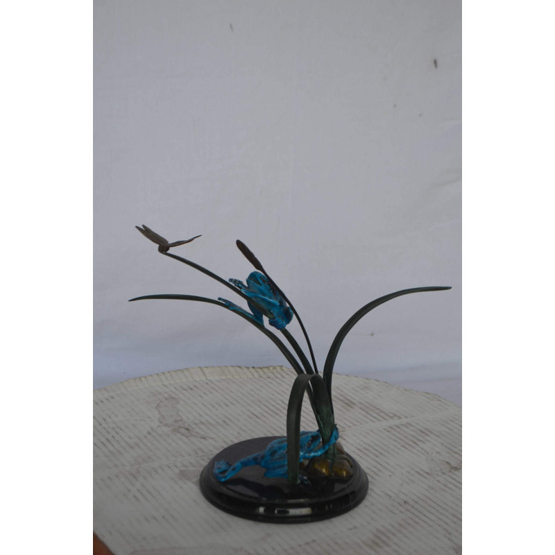 Figurine en porcelaine deux filles avec chiot et fleurs 9 "x 4" x H 8 "NIFao