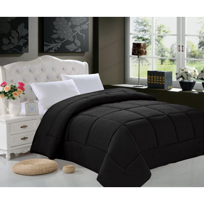 Polyester Baffle Box Stitch Solid Comforter