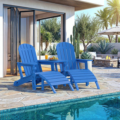 Ensemble de 2 chaises Adirondack d'extérieur