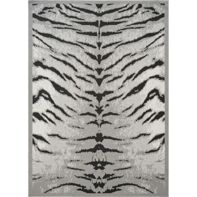 Hide GC_CHD1005 Gray 5 Ft. 3 In. X 7 Ft. Area Rug