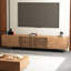 Meuble télé 94,48 po pour salon avec grand rangement, style moderne