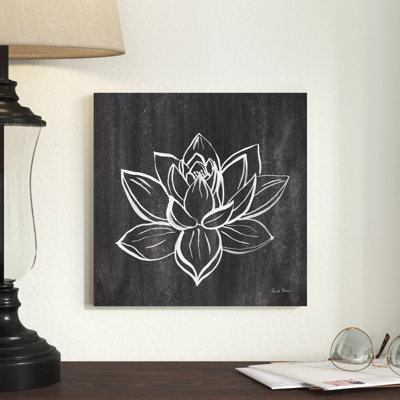 " Lotus Gray " by Farida Zaman Painting Print