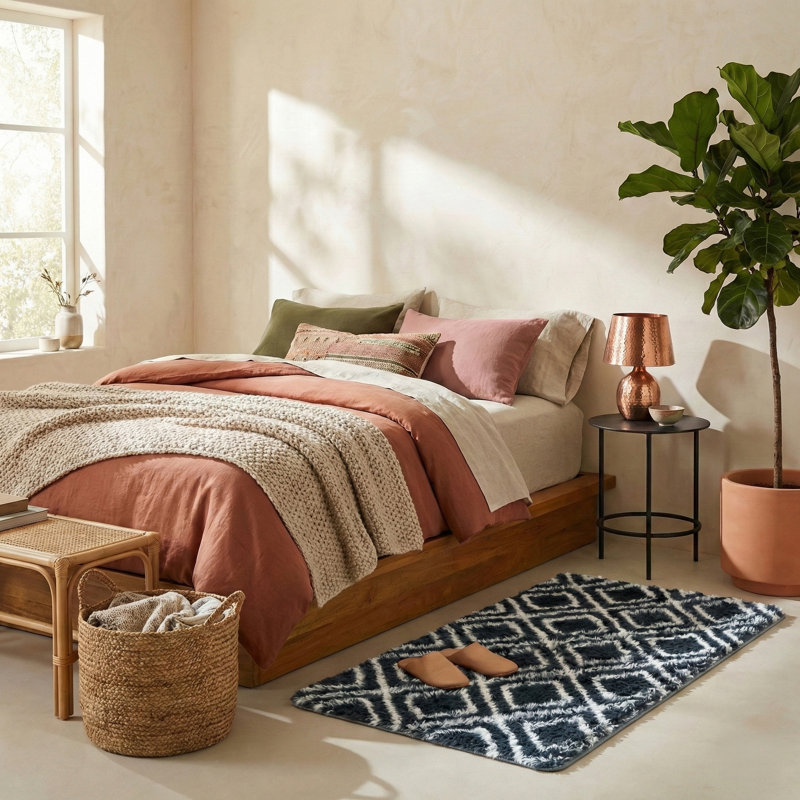 Zoba Shag Performance Geometric Rug, Rectangle 2'3" x 4'