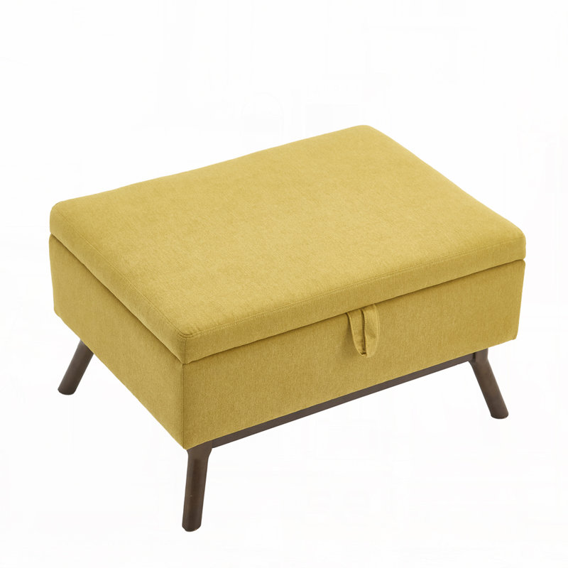 Storage Coffee Table,Ottoman, Yellow