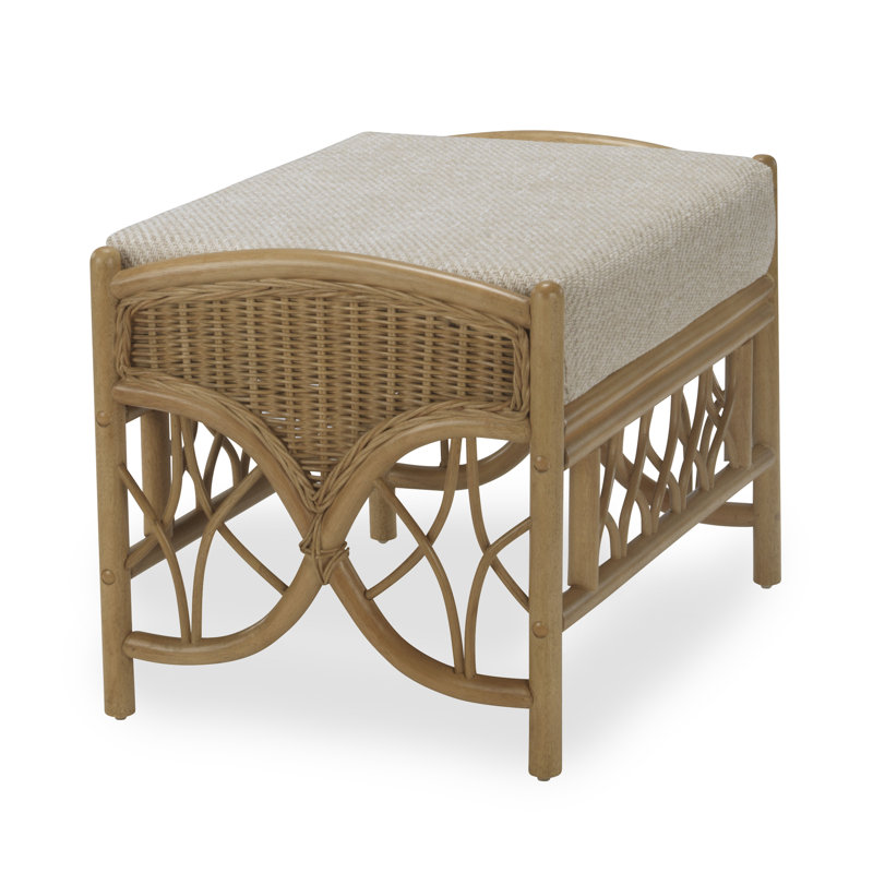 64cm Wide Solid Colour Footstool Ottoman