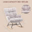 Solid + Manufactured Wood/Iron Rocking Chair-1708616330