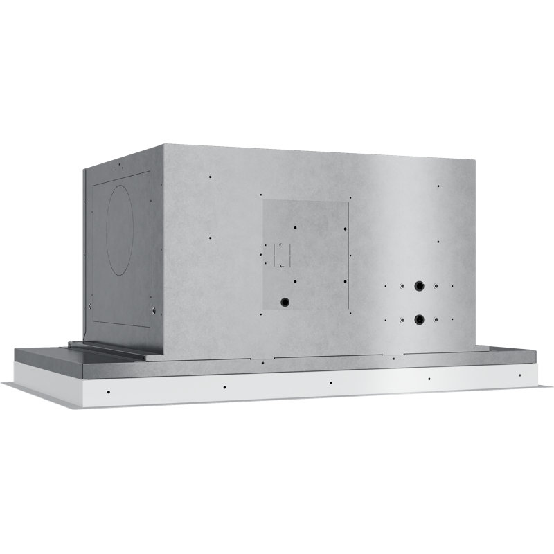 Lux Glo 36 in. Body Only Island Range Hood with LED Lights in White