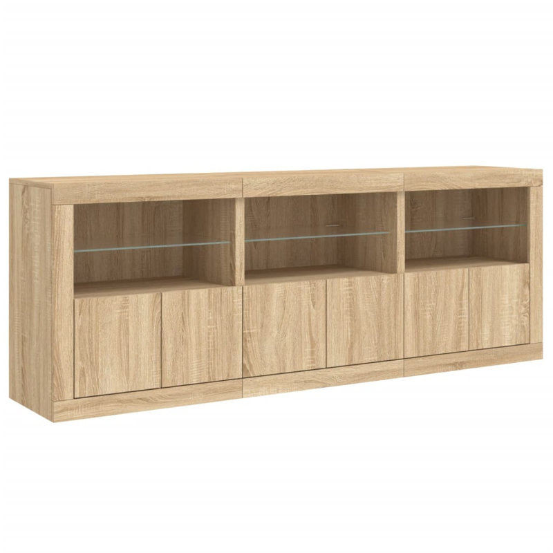 Barzykin 181.5cm Sideboard, Sonoma Oak