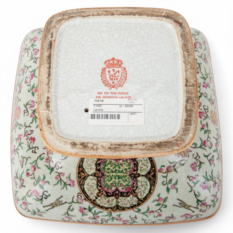 Plateau carré en porcelaine Compote Casey