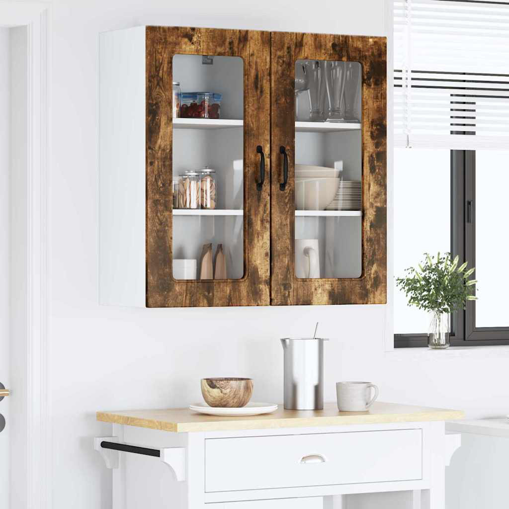 Vidaxl Kitchen Wall Cabinet With Door 2 Pcs Sonoma Oak 40 X 31 X 80 Cm