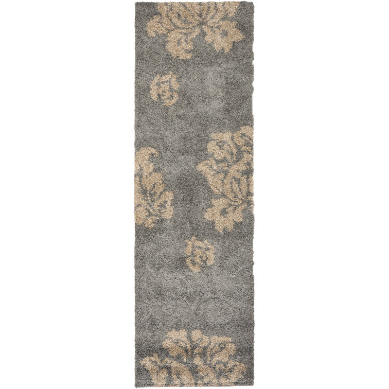 Chaffin Shag Performance Floral Rug, Runner 2'3" x 9'