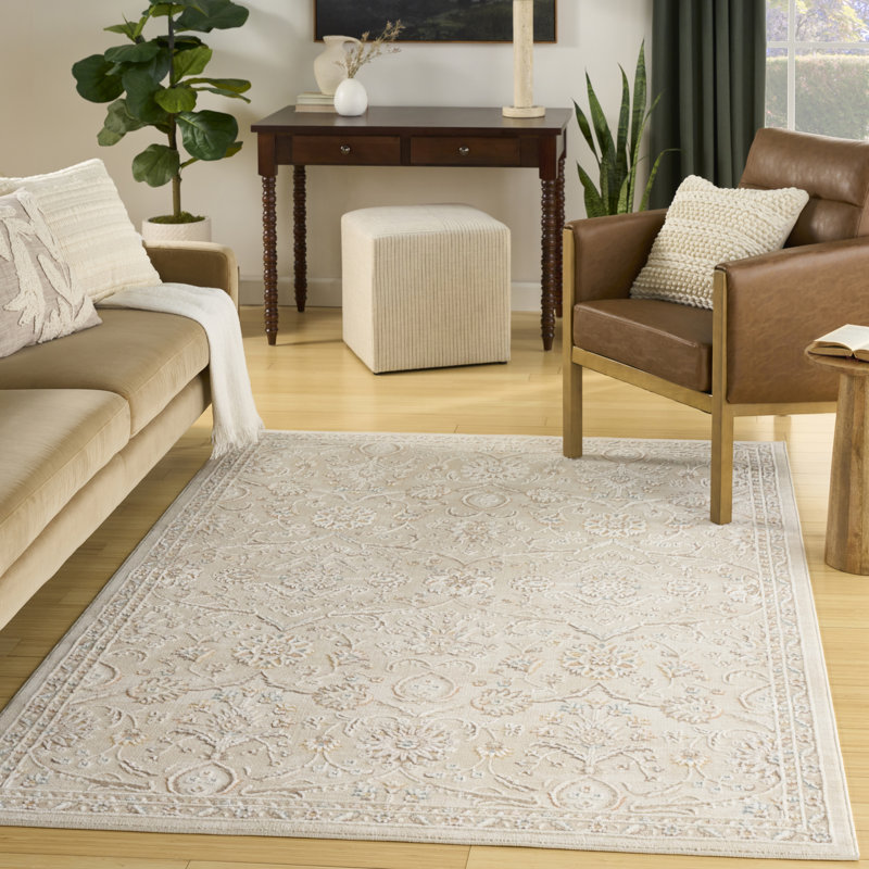 Classic Ivory Area Rug, Rectangle 160 x 213 cm