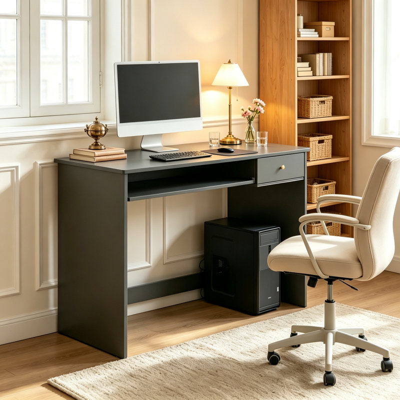 Particle Board / Chipboard Computer Desk, Grey