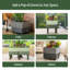 Boîte à fleurs à arrosage intérieur / extérieur 19,3 po de hauteur 24 po de largeur-133260008