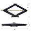 Cric ciseaux stabilisateur pour VR, capacité de 4 536 kg (10 000 lb), ensemble de 2 avec manivelle, rallonge de 76 cm (30 po), acier robuste, noir