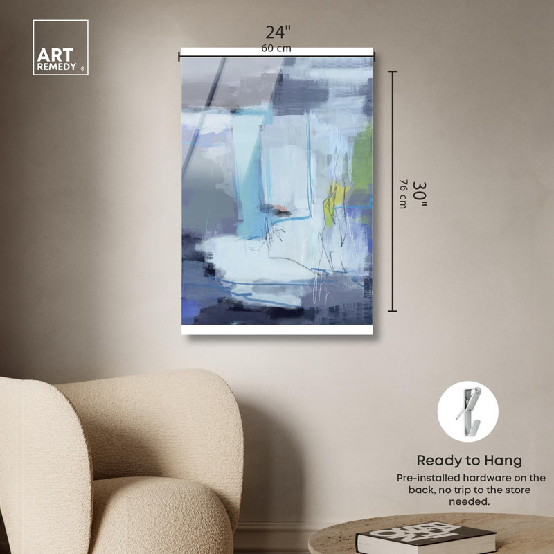 Impression sur toile Twilight Over Water Blue Decor par Art Remedy, H 30 po x l 24 po