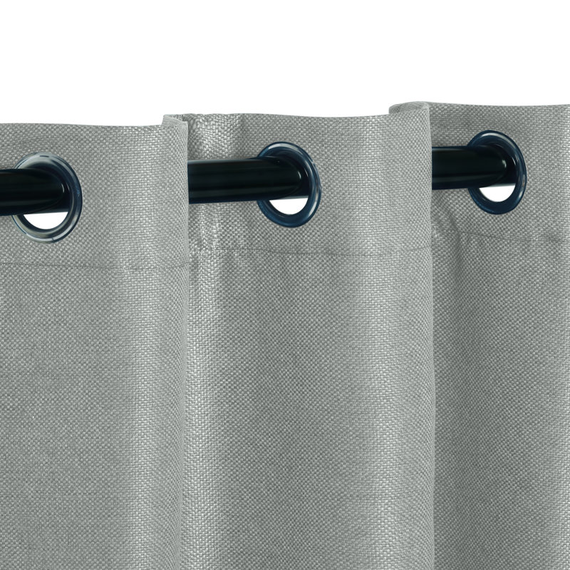 Panneaux de rideaux obscurcissants et isolants en polyester, L 42 po x L 96 po, Chrome chrome