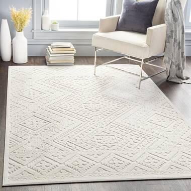 Laurel Foundry Modern Farmhouse Cinderford Stripe Flatweave Performance  Ivory Machine Washable Area Rug & Reviews