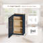 Armoire murale 18 po en bois massif bleu marine avec 2 tablettes réglables prêtes à assembler pour la cuisine, la salle de bain, la buanderie et le garage-129374226