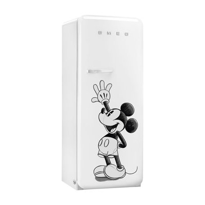 Smeg 50s Retro Style Mickey Mouse 24" Top Freezer Energy 9.92 cu. ft. Refrigerator